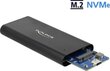 Delock Välise kõvaketta korpus M.2 NVME USB-C 3.1 Gen цена и информация | Arvutikomponentide tarvikud | hansapost.ee