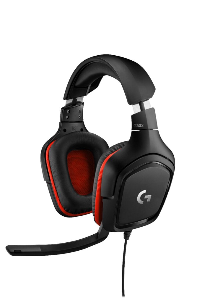 Logitech G332 Black Red цена и информация | Kõrvaklapid | hansapost.ee