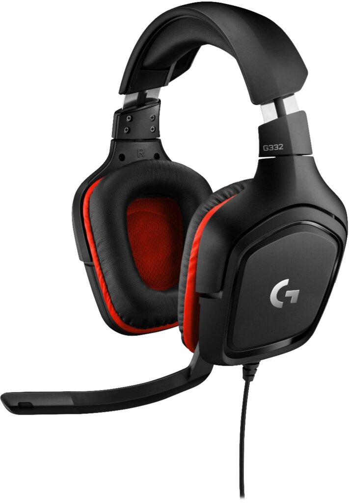 Logitech G332 Black Red цена и информация | Kõrvaklapid | hansapost.ee