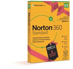 Norton 360 STD Promo 10 GB PL 1 kasutaja 1 + 1 seadmed 12 kuud 21411368 hind ja info | Viirusetõrjed | hansapost.ee