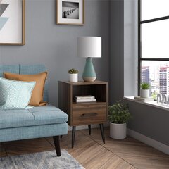 Прикроватная тумба Dorel Home Wilson, коричневый цвет цена и информация | Dorel Home Мебель для спальни | hansapost.ee