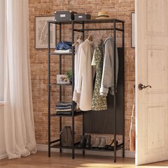 Открытый шкаф для прихожей Dorel Home Modine, черный цвет цена и информация | Dorel Home Мебель для прихожей | hansapost.ee
