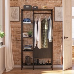 Открытый шкаф для прихожей Dorel Home Modine, черный цвет цена и информация | Dorel Home Мебель для прихожей | hansapost.ee