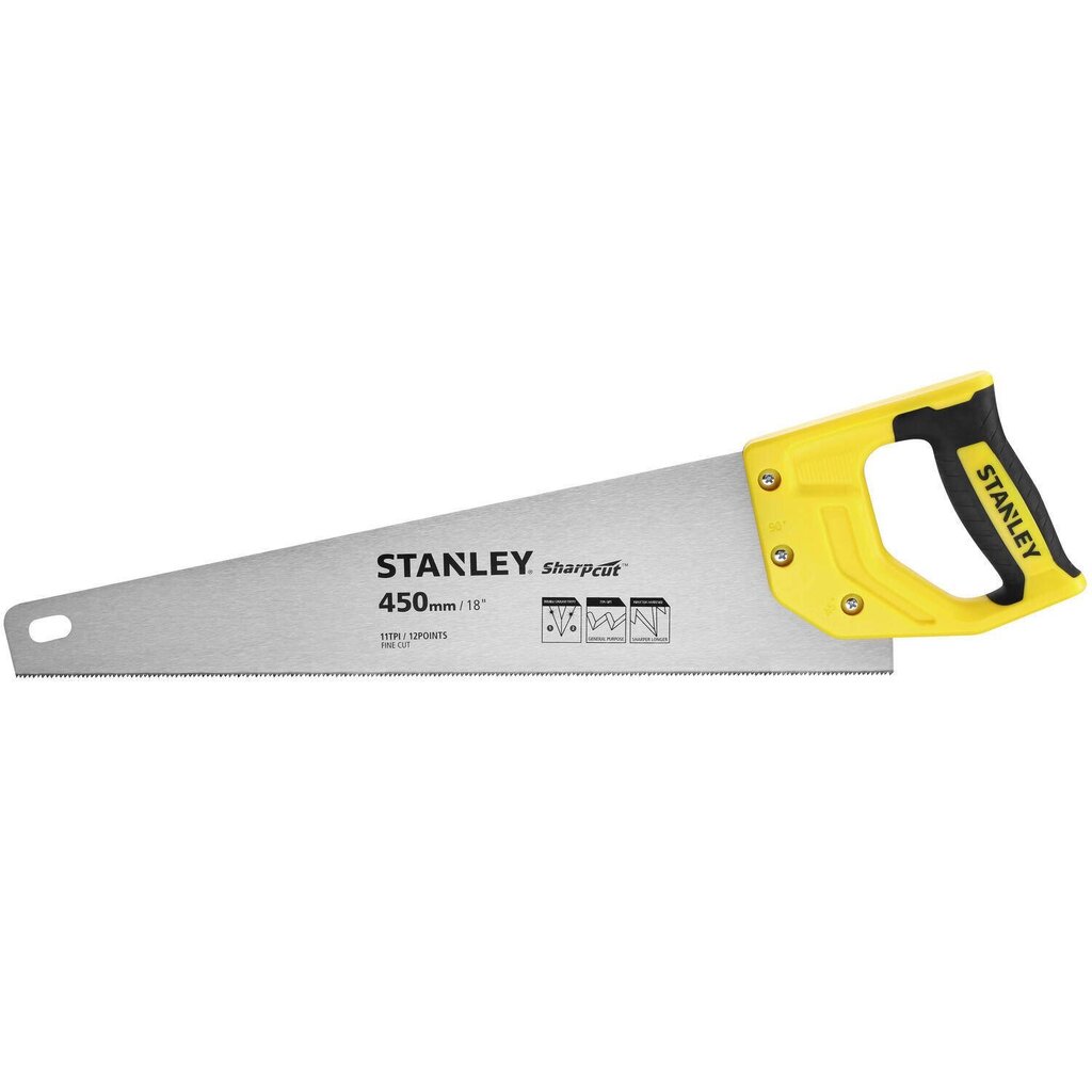 Käsisaag Stanley Sharpcut, 450 mm цена и информация | Käsitööriistad | hansapost.ee