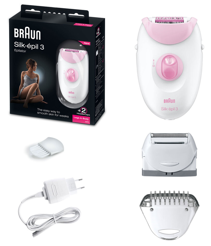 Braun Silk-Epil 3-270 hind ja info | Raseerijad, epilaatorid ja fotoepilaatorid | hansapost.ee