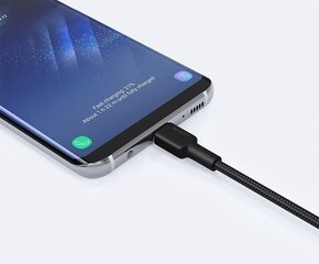 AUKEY CB-CA3 OEM bylon Quick Charge USB C-USB A 3.1 | FCP | AFC | 3m | 5Gbps | 3A | 60W PD | 20V hind ja info | Mobiiltelefonide kaablid | hansapost.ee
