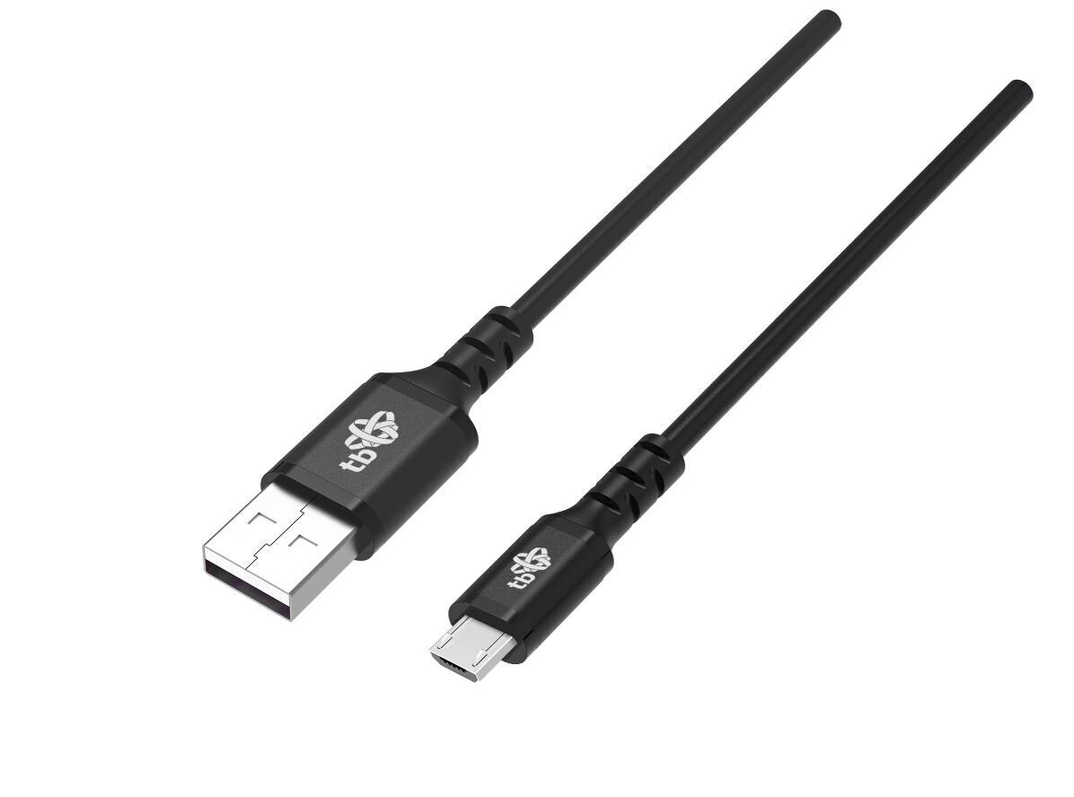 TB Kaabel USB0-Micro USB 2m silikoonmust kiirlaadimine hind ja info | Mobiiltelefonide kaablid | hansapost.ee