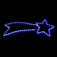 LED jõulukaunistus "Langev täht" (106x37 cm, sinine) цена и информация | Рождественские украшения | hansapost.ee