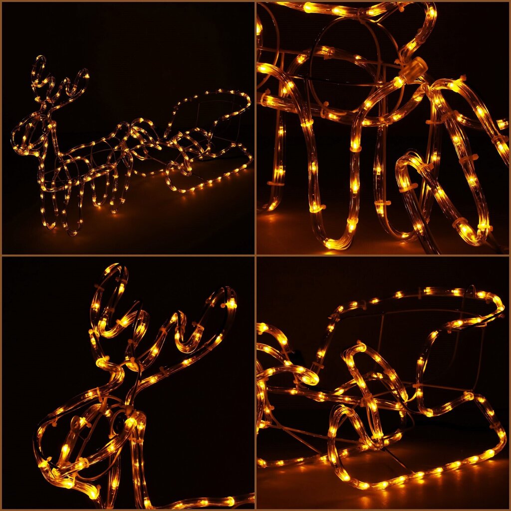 LED dekoratsioon Hirv kelguga цена и информация | Jõulutuled | hansapost.ee