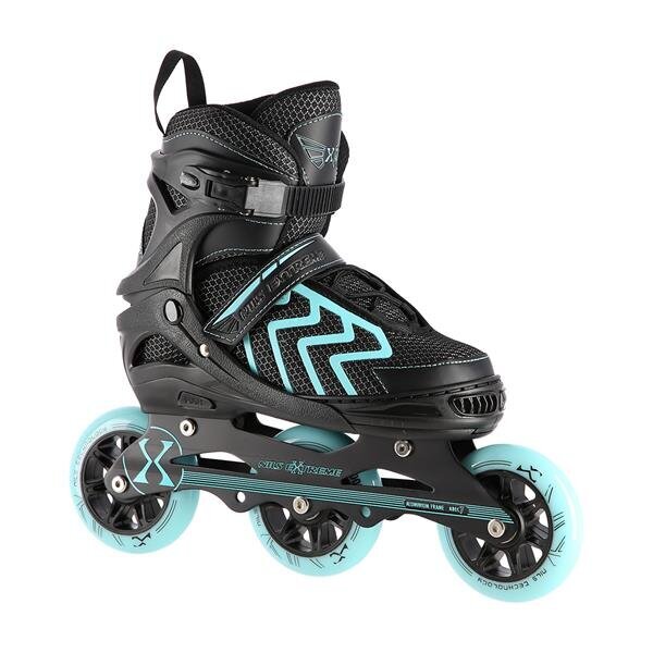 NA19318 BLACK-TURQUOISE SIZE S (31-34) IN-LINE SKATES NILS EXTREME hind ja info | Rulluisud ja tarvikud | hansapost.ee