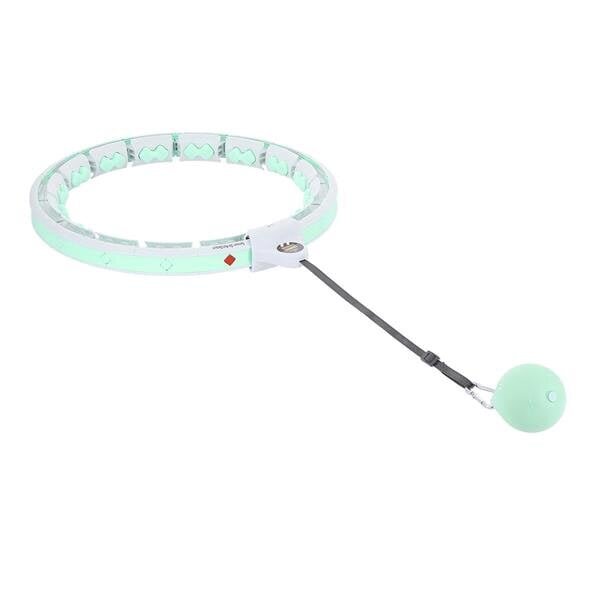 HHW06 GREEN HULA HOOP WITH WEIGHT + COUNTER HMS hind ja info | Hularõngad | hansapost.ee