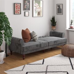 Диван Novogratz Upholstered, серый цвет цена и информация | Диваны | hansapost.ee