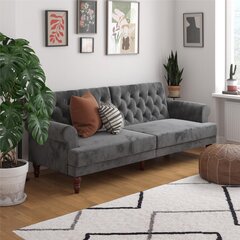 Диван Novogratz Upholstered, серый цвет цена и информация | Диваны | hansapost.ee
