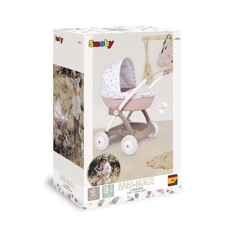 Nukuvanker Smoby baby Nurce Doll цена и информация | Mänguasjad tüdrukutele | hansapost.ee