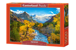 Castorland pusle Autumn in Zion National Park, USA 3000 det. hind ja info | Pusled lastele ja täiskasvanutele | hansapost.ee