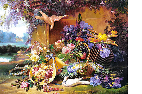 Castorland pusle Elegant Still Life with Flowers,Eugene Bidau 2000 det. hind ja info | Pusled lastele ja täiskasvanutele | hansapost.ee