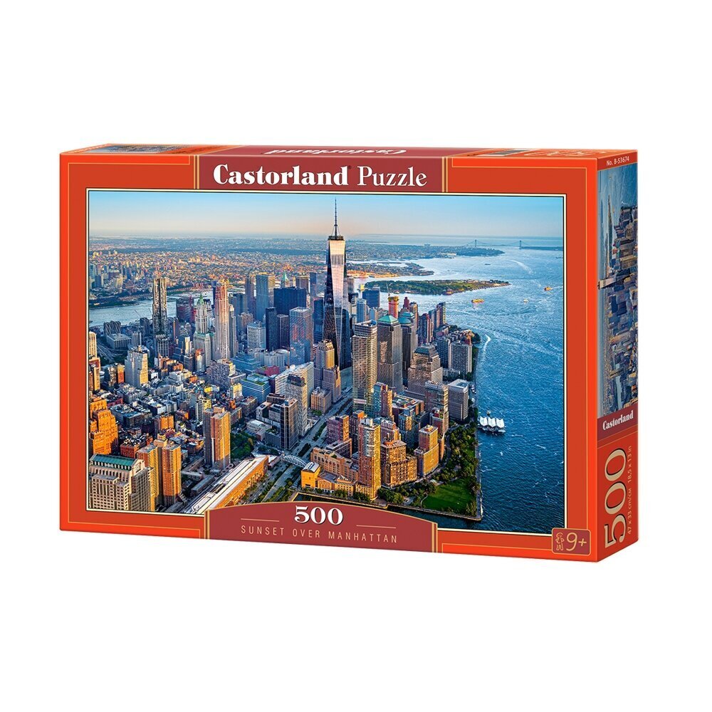 Castorland pusle Sunset over Manhattan 500 det цена и информация | Pusled lastele ja täiskasvanutele | hansapost.ee