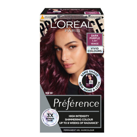 Kauapüsiv juuksevärv L'Oreal Paris Preference Vivid Colors, Dark Purple C29 цена и информация | Juuksevärvid | hansapost.ee