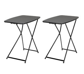 Складной столик Dorel Home, черный, 2 шт. цена и информация | Садовые столы и столики | hansapost.ee
