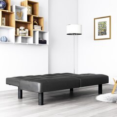 Диван Dorel Home Upholstered, черный цвет цена и информация | Диваны | hansapost.ee