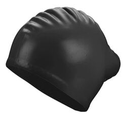 Swimming cap silicone BECO 7530 0 black long hair цена и информация | Шапки для плавания | hansapost.ee