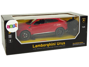 Raadio teel juhitav Lamborghini Urus 1:24 punane hind ja info | Mänguasjad poistele | hansapost.ee