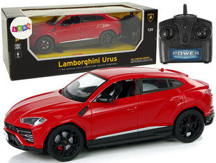 Raadio teel juhitav Lamborghini Urus 1:24 punane hind ja info | Mänguasjad poistele | hansapost.ee