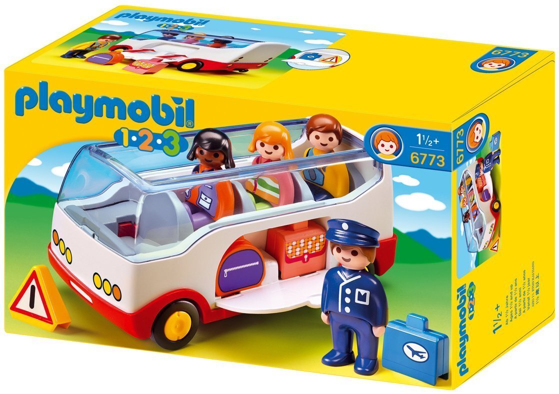 6773 PLAYMOBIL® 1.2.3 Lennujaama buss hind ja info | Klotsid ja konstruktorid | hansapost.ee