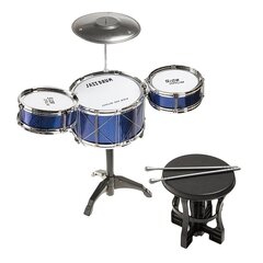 Комплект 3 барабанов со стулом, Smiki My first drum set цена и информация | Развивающие игрушки для детей | hansapost.ee