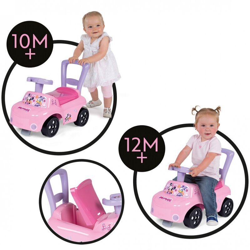 Tõukeauto-käimistugi Smoby Minnie Mouse цена и информация | Beebide mänguasjad | hansapost.ee