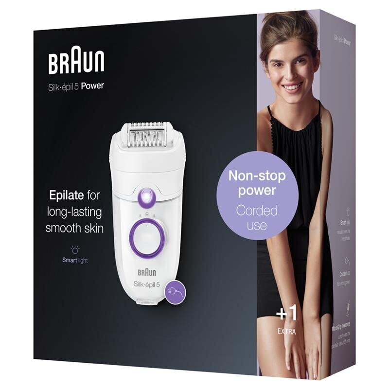 Braun Silk-épil SE5505P цена и информация | Raseerijad, epilaatorid ja fotoepilaatorid | hansapost.ee