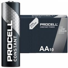 Duracell Procell AA 10 pakk hind ja info | Duracell Elektriseadmed | hansapost.ee