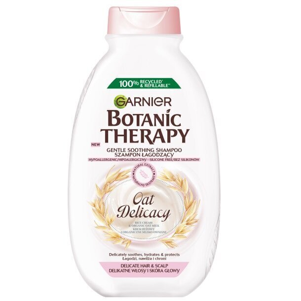 Šampoon tundlikule peanahale Garnier Botanic Therapy Oat Delicacy 400 ml цена и информация | Šampoonid | hansapost.ee