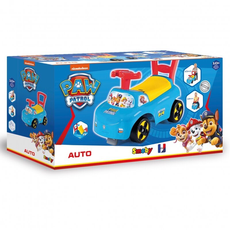 Push-pull auto - tõukur lastele Smoby Paw Patrol, 10+ kuud. цена и информация | Beebide mänguasjad | hansapost.ee