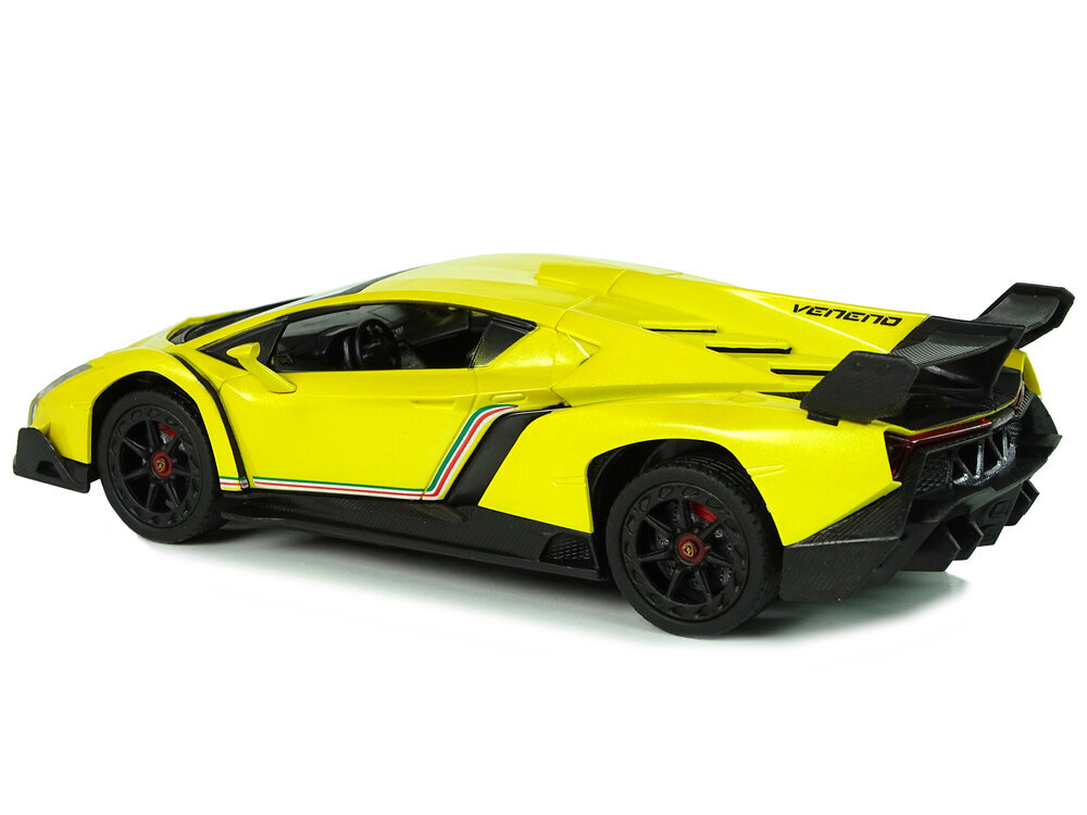 Raadio teel juhitav Lamborghini Veneno 1:24 kollane, puldiga hind ja info | Mänguasjad poistele | hansapost.ee