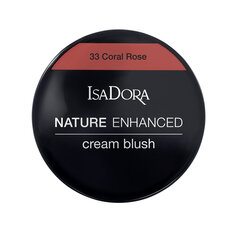 Кремовые румяна IsaDora Nature Enhanced Cream Blush 33 Coral Rose 33, 3 г. цена и информация | Бронзеры (бронзаторы), румяна | hansapost.ee