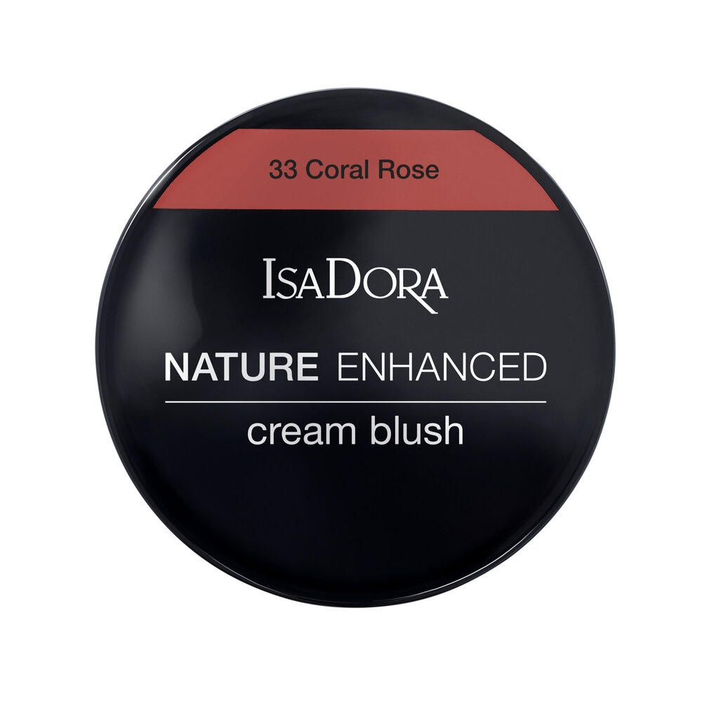 Kreemjas põsepuna IsaDora Nature Enhanced Cream Blush 33 Coral Rose 33, 3 g. hind ja info | Päikesepuudrid ja põsepunad | hansapost.ee