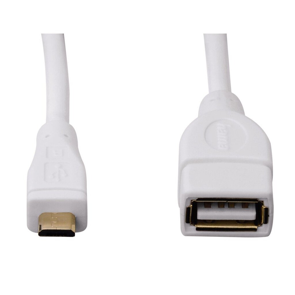 HAMA USB 2.0 Adapter USB->microUSB цена и информация | Mobiiltelefonide kaablid | hansapost.ee