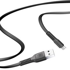 Laadimisjuhe Baseus Tough series microUSB 2A 1M must CAMZY-B01 hind ja info | Mobiiltelefonide kaablid | hansapost.ee