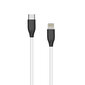 Silikoonkaabel Lightning - USB Type-C (1 m, valge) hind ja info | Mobiiltelefonide kaablid | hansapost.ee