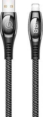Кабель USB/Lightning USAMS, черный, 120см цена и информация | Borofone 43757-uniw | hansapost.ee