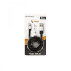 Sbox USB-MICRO-24A, USB-MicroUSB, 1.5m hind ja info | Mobiiltelefonide kaablid | hansapost.ee