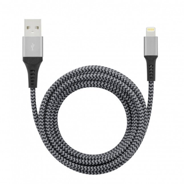 Toti UABCABNMFI2M250-BLK USB, 2m hind ja info | Mobiiltelefonide kaablid | hansapost.ee