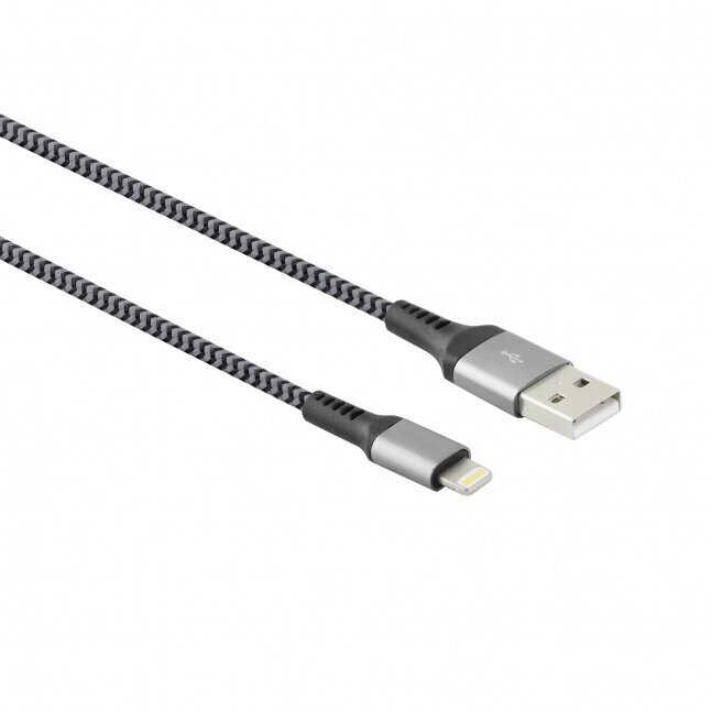 Toti UABCABNMFI2M250-BLK USB, 2m hind ja info | Mobiiltelefonide kaablid | hansapost.ee