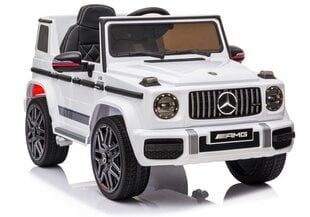 Kahekohaline laste elektriauto Mercedes G63 AMG, valge hind ja info | Laste elektriautod | hansapost.ee
