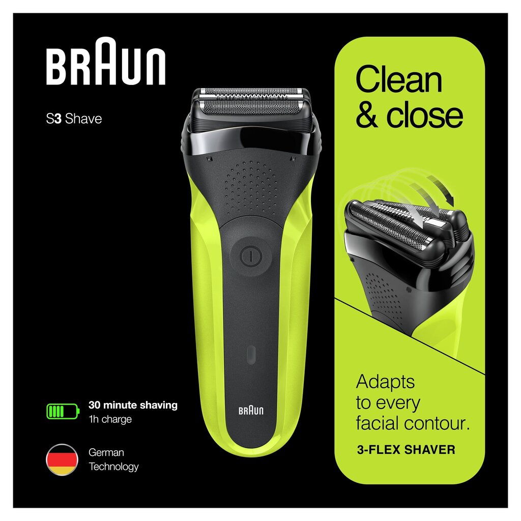 300s Braun Series 3 laetav pardel, roheline hind ja info | Pardlid | hansapost.ee