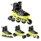 NH18192 4IN1 BLACK-GREEN SIZE L(39-43) IN-LINE SKATES/HOCKEY ICE SKATES цена и информация | Rulluisud ja tarvikud | hansapost.ee