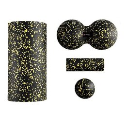 Massaažikomplekt FSBM04 BLACK-YELLOW DOTS HMS hind ja info | Massaažikaubad | hansapost.ee