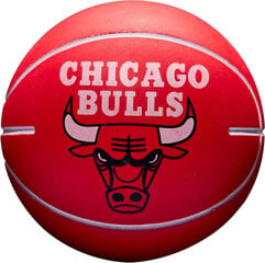 Баскетбольный мяч Wilson NBA Dribbler Chicago Bulls Mini Ball WTB1100PDQCHI цена и информация | Баскетбольные мячи | hansapost.ee