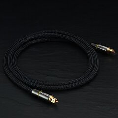 Wozinsky digital optical audio fiber cable Toslink SPDIF 1,5m black (WOPT-15) цена и информация | Кабели для телефонов | hansapost.ee